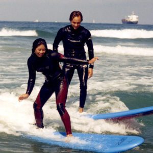 Jimmy Miller teaches surfing