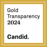 Gold Transparency Award for charities 2024 logo CANDID