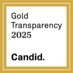 Gold Transparency Award for charities 2025 logo CANDID